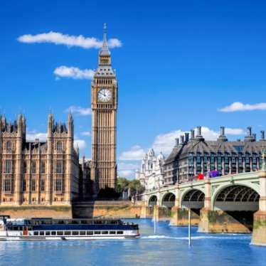 Big Ben on the River Thames, London